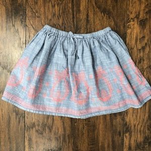Crazy 8 Chambray Skirt Size S (5-6)